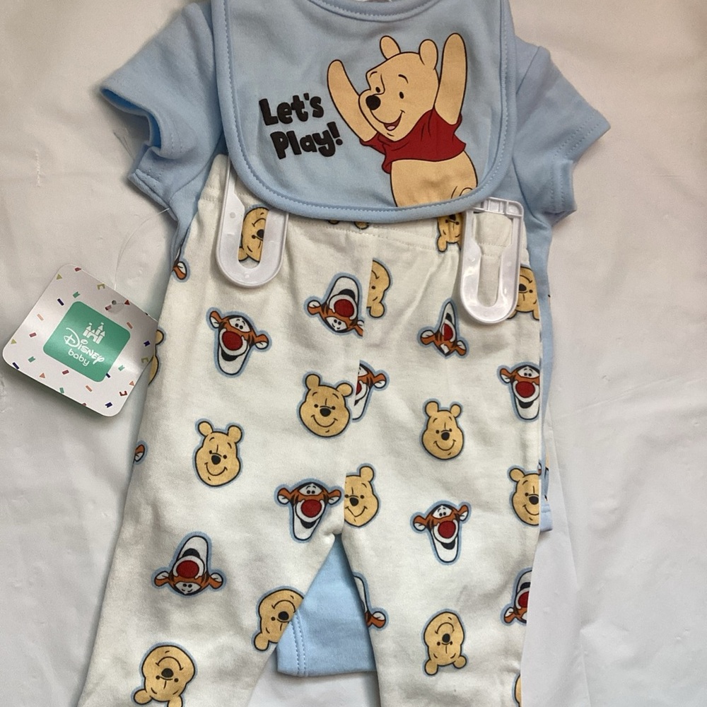 Disney Blue Winnie the Pooh Pajama Set